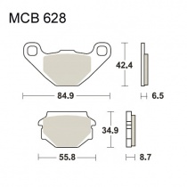 Колодки тормозные TRW Lucas MCB628