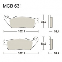 Колодки тормозные TRW Lucas MCB631