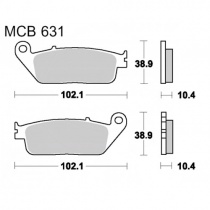 Колодки тормозные TRW Lucas MCB631SH