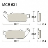 Колодки тормозные TRW Lucas MCB631SRM