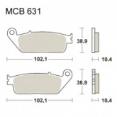 Колодки тормозные TRW Lucas MCB631SRM