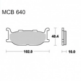 Колодки тормозные TRW Lucas MCB640SRM