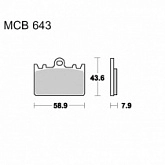 Колодки тормозные TRW Lucas MCB643 