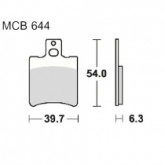 Колодки тормозные TRW Lucas MCB644EC