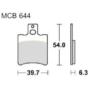 Колодки тормозные TRW Lucas MCB644EC