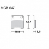 Колодки тормозные TRW Lucas MCB647
