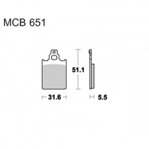 Колодки тормозные TRW Lucas MCB651