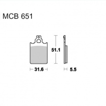 Колодки тормозные TRW Lucas MCB651EC