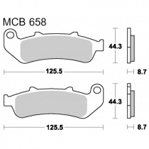 Колодки тормозные TRW Lucas MCB658