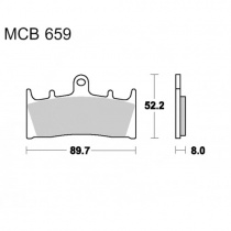 Колодки тормозные TRW Lucas MCB659SV