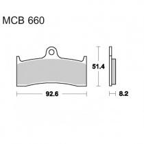 Колодки тормозные TRW Lucas MCB660SV