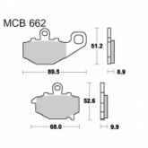 Колодки тормозные TRW Lucas MCB662SH