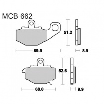 Колодки тормозные TRW Lucas MCB662SH