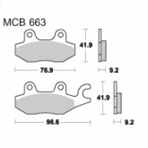 Колодки тормозные TRW Lucas MCB663SRM