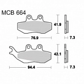 Колодки тормозные TRW Lucas MCB664 