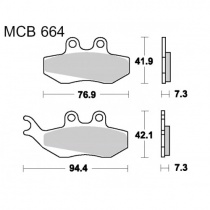 Колодки тормозные TRW Lucas MCB664 