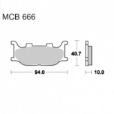 Колодки тормозные TRW Lucas MCB666SRM