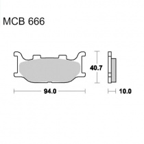 Колодки тормозные TRW Lucas MCB666SRM