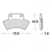 Колодки тормозные TRW Lucas MCB668SI