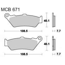 Колодки тормозные TRW Lucas MCB671SV