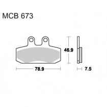 Колодки тормозные TRW Lucas MCB673
