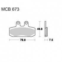 Колодки тормозные TRW Lucas MCB673EC