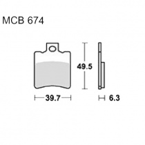 Колодки тормозные TRW Lucas MCB674EC