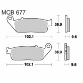 Колодки тормозные TRW Lucas MCB677SV