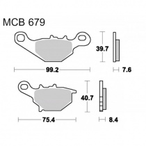 Колодки тормозные TRW Lucas MCB679