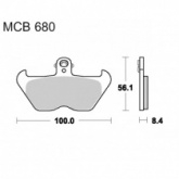 Колодки тормозные TRW Lucas MCB680