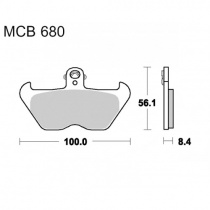 Колодки тормозные TRW Lucas MCB680