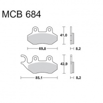 Колодки тормозные TRW Lucas MCB684EC