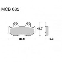 Колодки тормозные TRW Lucas MCB685SRM