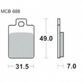Колодки тормозные TRW Lucas MCB688EC
