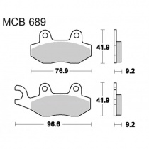 Колодки тормозные TRW Lucas MCB689 