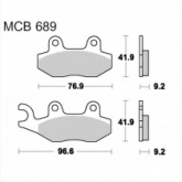 Колодки тормозные TRW Lucas MCB689EC