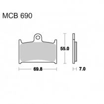 Колодки тормозные TRW Lucas MCB690