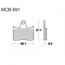 Колодки тормозные TRW Lucas MCB691