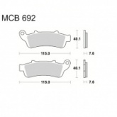 Колодки тормозные TRW Lucas MCB692SV