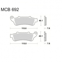 Колодки тормозные TRW Lucas MCB692SV