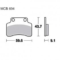 Колодки тормозные TRW Lucas MCB694EC