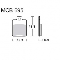Колодки тормозные TRW Lucas MCB695EC