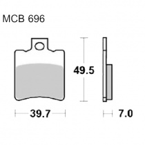 Колодки тормозные TRW Lucas MCB696EC