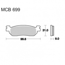 Колодки тормозные TRW Lucas MCB699SH