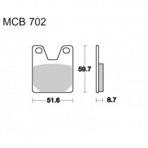 Колодки тормозные TRW Lucas MCB702SH