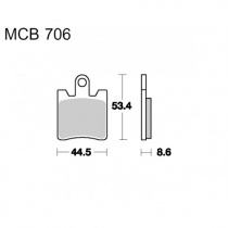 Колодки тормозные TRW Lucas MCB706