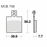 Колодки тормозные TRW Lucas MCB708EC