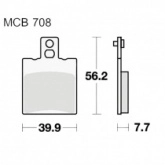 Колодки тормозные TRW Lucas MCB708EC