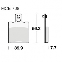 Колодки тормозные TRW Lucas MCB708EC