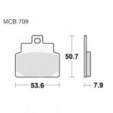 Колодки тормозные TRW Lucas MCB709SRM